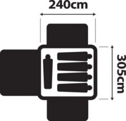 OZtrail Canvas Cabin Tent 10 X 8 -Camping Gear Central 10x8 floor planicon 3 48125.1297240245.1280.1280