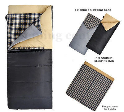 OZTRAIL DROVER (-10cel To +10cel) DOUBLE SIZE TWO PERSON DUO SLEEPING BAG 1 OZTRAIL DROVER (-10cel To +10cel) DOUBLE SIZE TWO PERSON DUO SLEEPING BAG