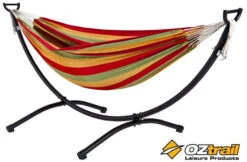 (SALES PROMOTION) OZTRAIL HAMMOCK FRAME STAND SET (INCLUDES DOUBLE HAMMOCK)