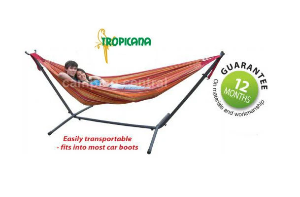 Tropicana Double Hammock Stand Frame + FREE Double Hammock 1 Tropicana Double Hammock Stand Frame + FREE Double Hammock