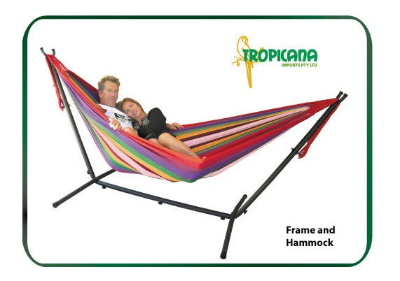 Tropicana Double Hammock Stand Frame + FREE Double Hammock 2 Tropicana Double Hammock Stand Frame + FREE Double Hammock - Image 2