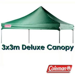 (SALES PROMOTION) COLEMAN DELUXE 3x3 GREEN GAZEBO CANOPY ROOF REPLACEMENT COVER TOP FITS 3M OZTRAIL