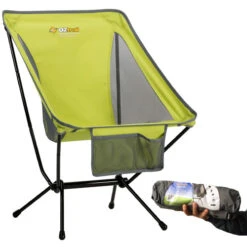 OZTRAIL Compaclite 2.5kg Traveller Chair Folding Portable Ultra Light Compact -Camping Gear Central compyellow 64473.1474243160.1280.1280