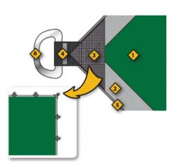 OZtrail UltraRig Tarp Heavy Duty Silver 18 X 9 FT (5.49m X 2.74m) -Camping Gear Central diagram 93389.1290695505.1280.1280