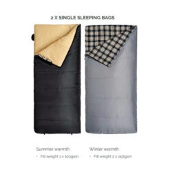 OZTRAIL DROVER (-10cel To +10cel) DOUBLE SIZE TWO PERSON DUO SLEEPING BAG 5 OZTRAIL DROVER (-10cel To +10cel) DOUBLE SIZE TWO PERSON DUO SLEEPING BAG -Camping Gear Central drover4 72138.1623192519.1280.1280