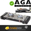 GASMATE TRAVELMATE TWIN STOVE + HOT PLATE BUTANE GAS BURNER Camping Cooker