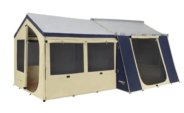 (SALES PROMOTION) OZtrail Chateau 10 Canvas Cabin Family Tent 2 (SALES PROMOTION) OZtrail Chateau 10 Canvas Cabin Family Tent - Image 2