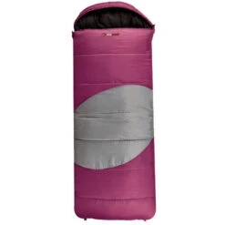 OZtrail Lawson Junior (Pink Purple) Hooded Kids Teens Sleeping Bags (-5cel)