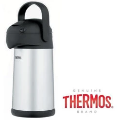 (SALES PROMOTION) THERMOS (2.5 LITRE) PUMP POT STAINLESS STEEL VACUUM INSULATED FLASK BOTTLE PICNIC