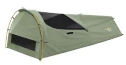 OZtrail Wentworth Single 12oz Canvas Swag With Alloy Poles